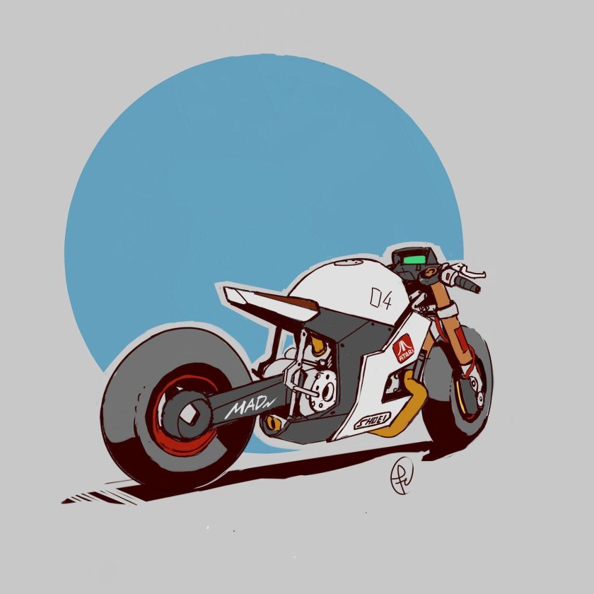 Мотоцикл арт