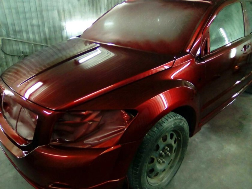 Фото покрашенных ворот автомобильной краской