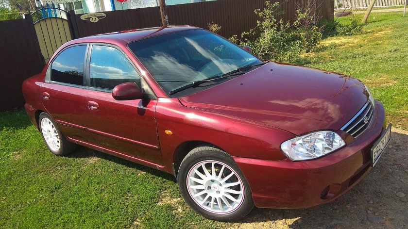 Kia Spectra 2007 Вишневая