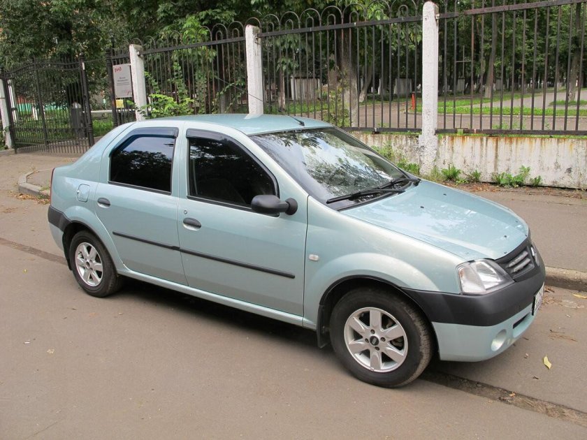 Рено Логан зеленый 2008