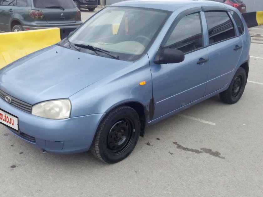 Лада Калина 2007 хэтчбек голубая