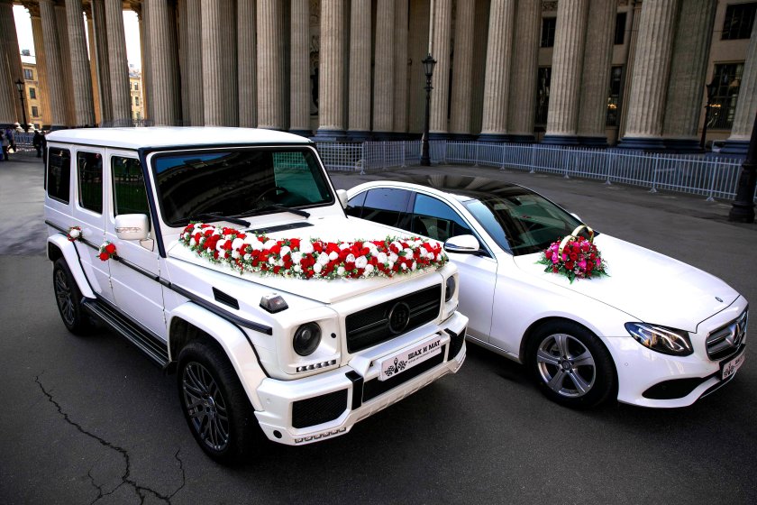 Мерседес Гелендваген свадебный