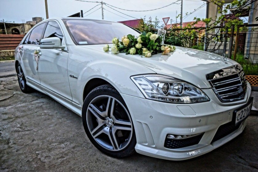 Свадебный винил на Мерседес
