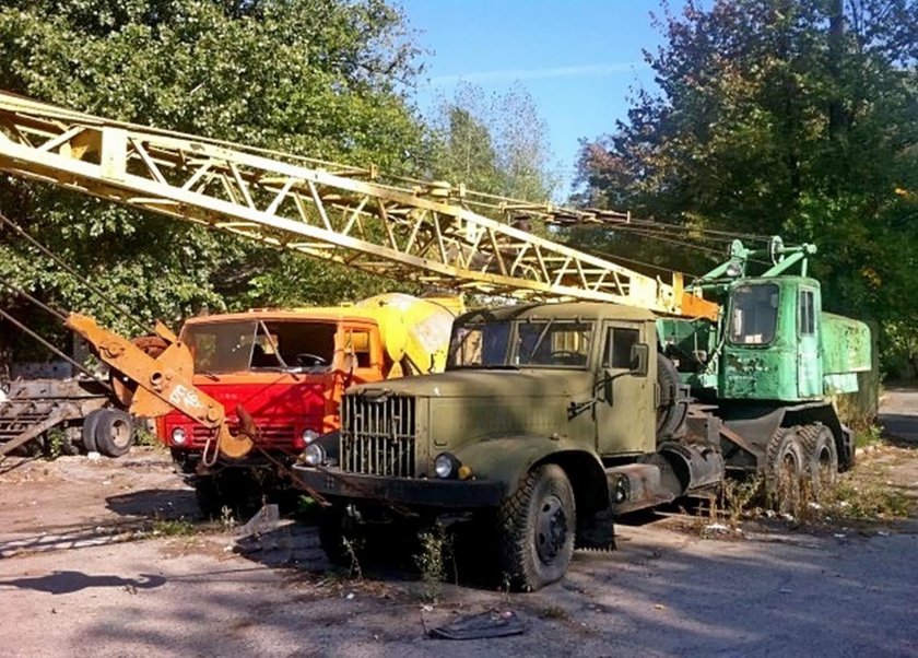 Краз 257 кран