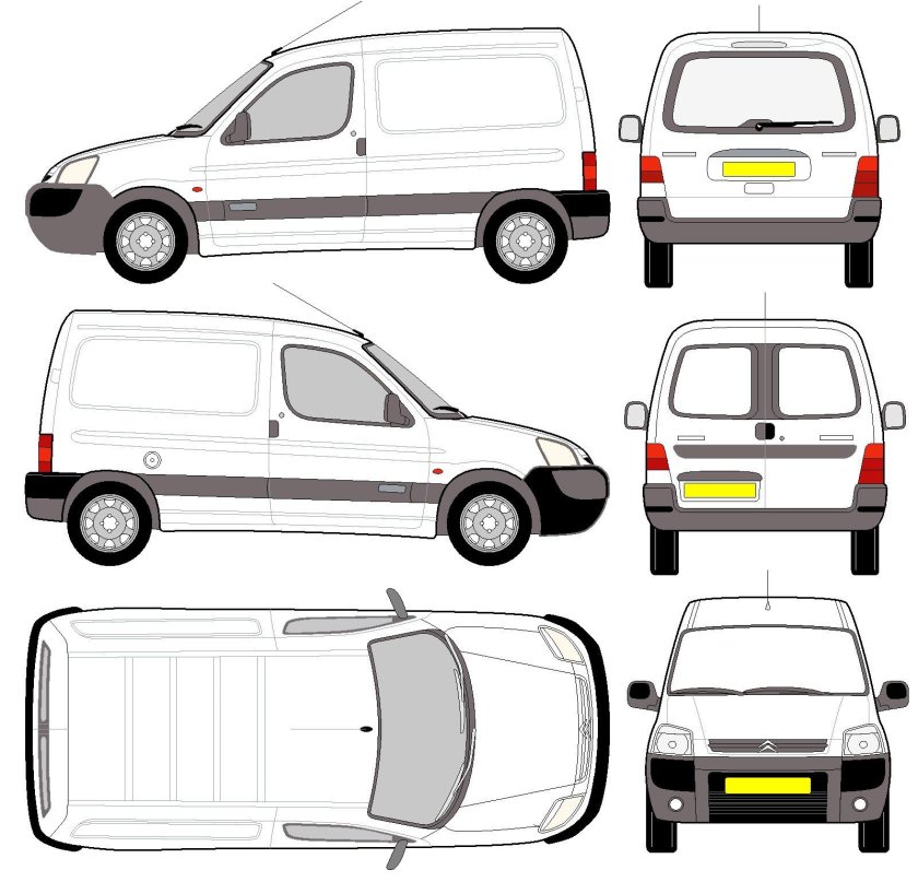 Ситроен Берлинго габариты