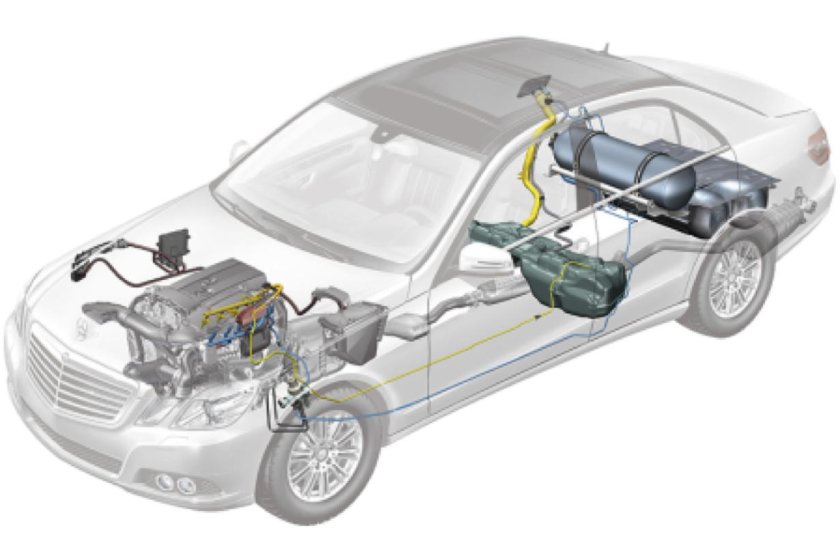 Топливная система Мерседес 212