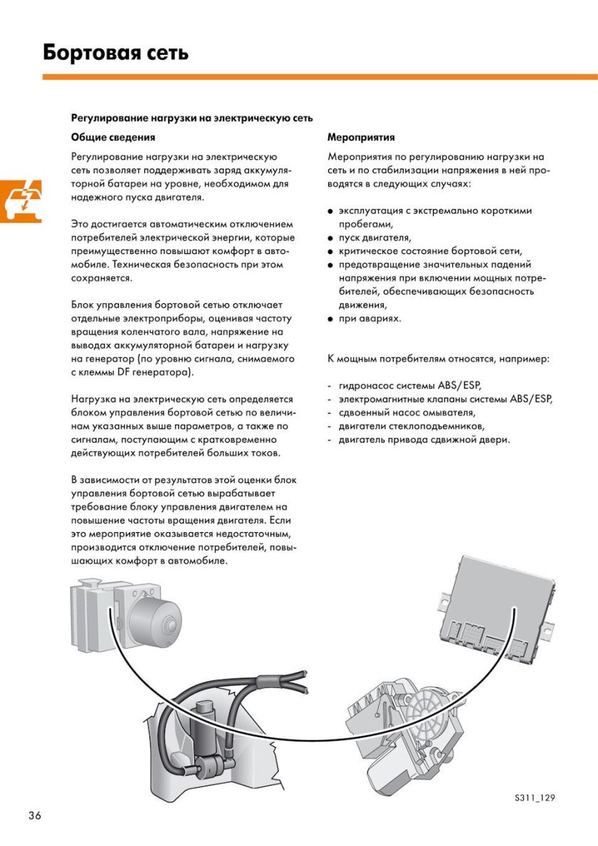 Блок управления бортовой сети