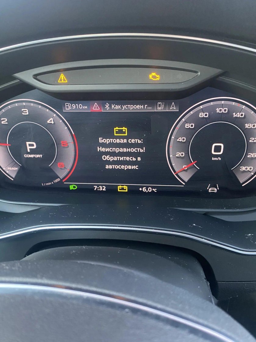 Ошибка бортовой сети audi sq8
