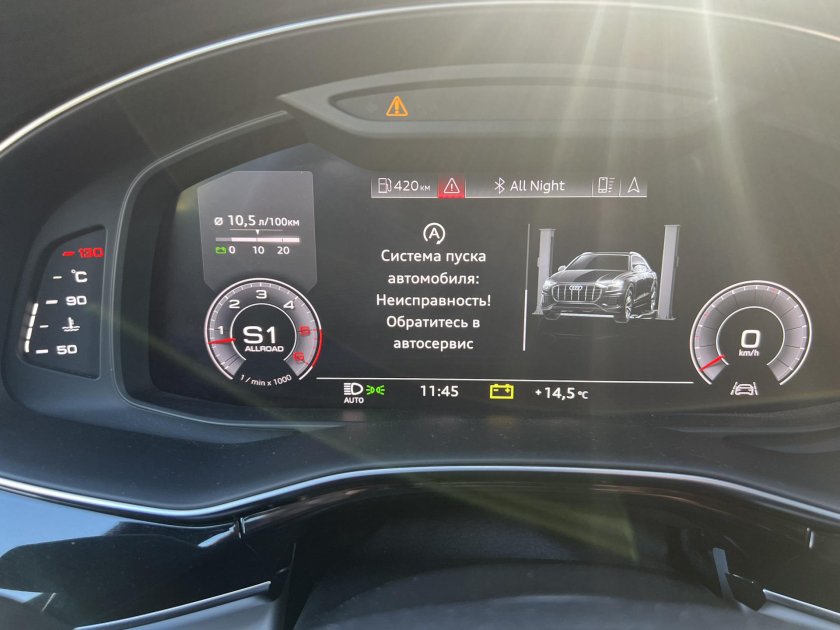 Ошибка бортовой сети Audi sq8
