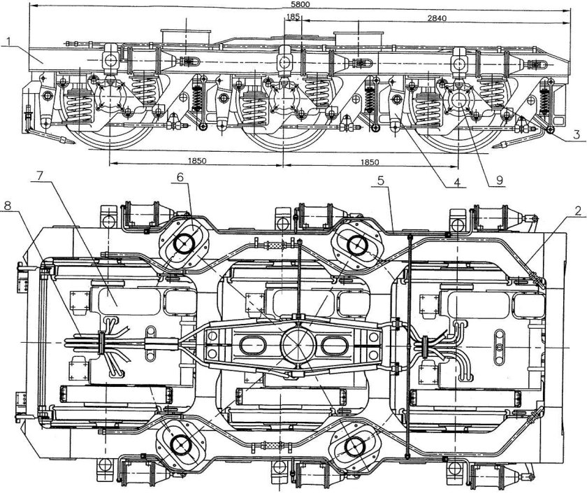 Тележка тепловоза ТЭМ 18