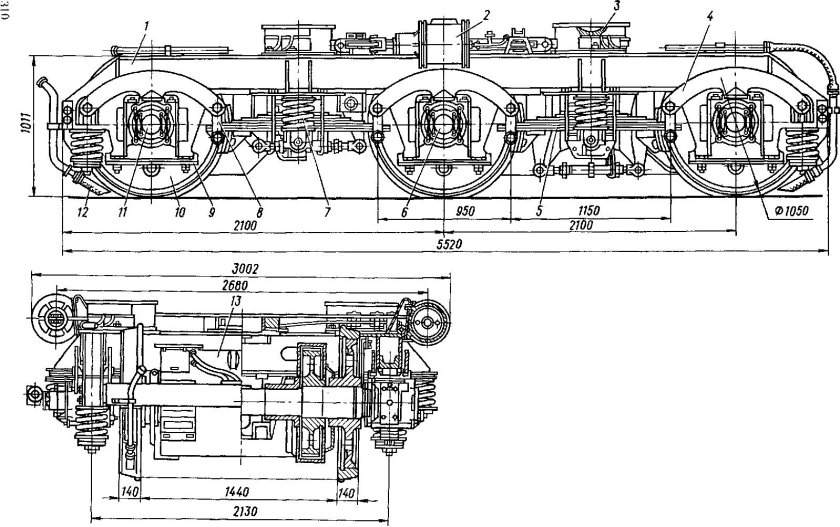 Челюстная тележка 2тэ10л