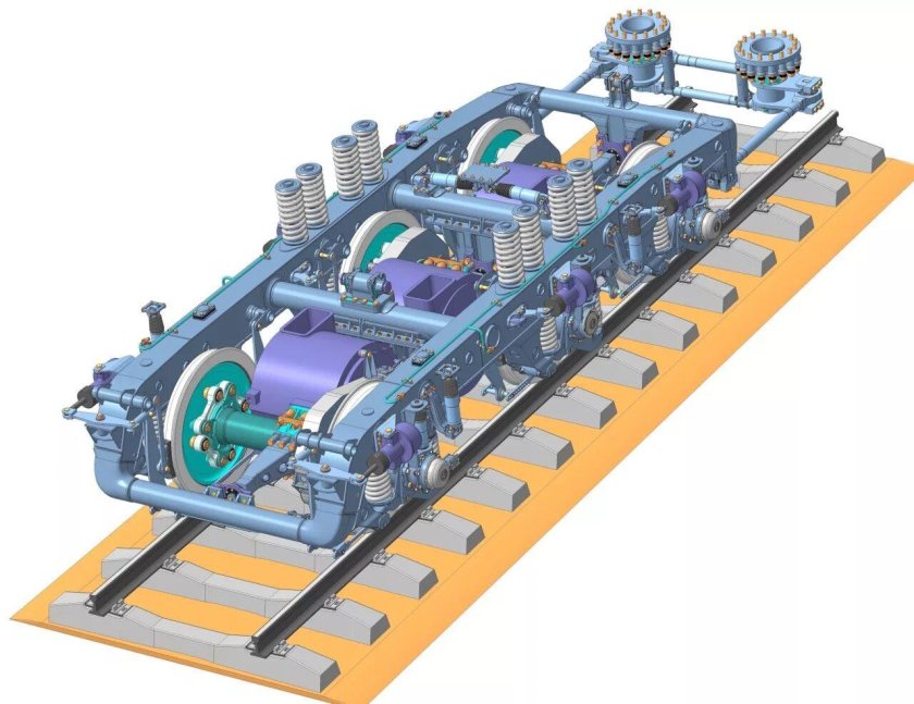 Тележка электровоза вл80с