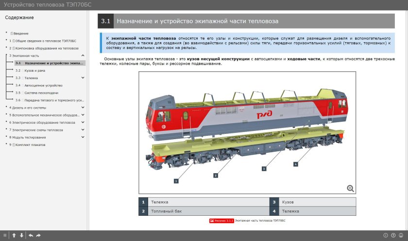 Тележка тепловоза тэп70бс