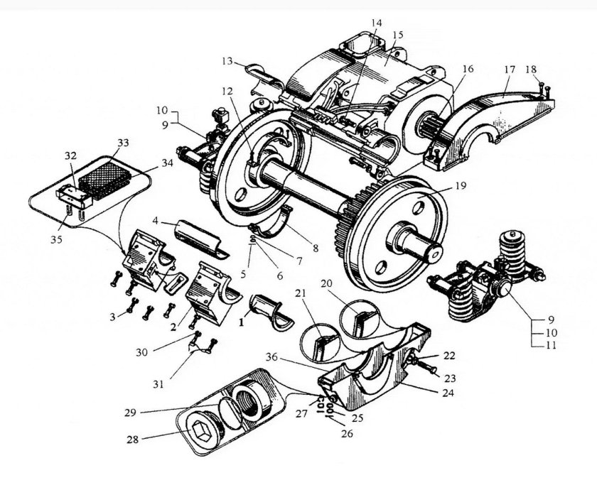 Колесно моторный блок