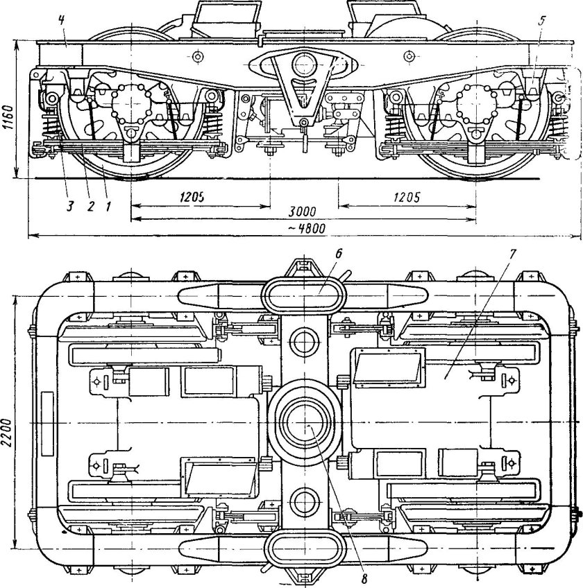 Рама тележки электровоза вл80с