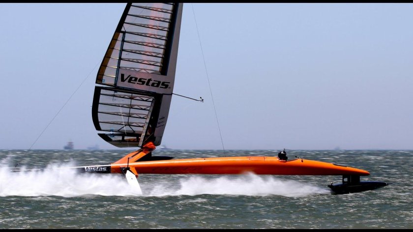 Vestas Sailrocket 2 рекорд скорости