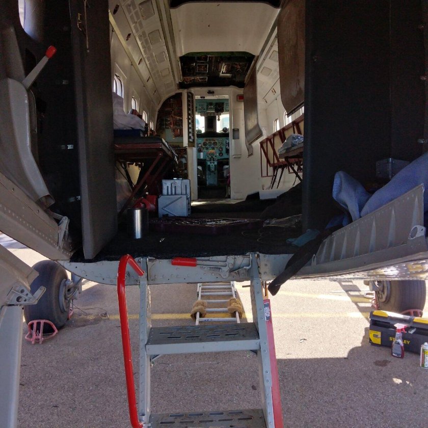 Санитарный вертолет ансат кабина