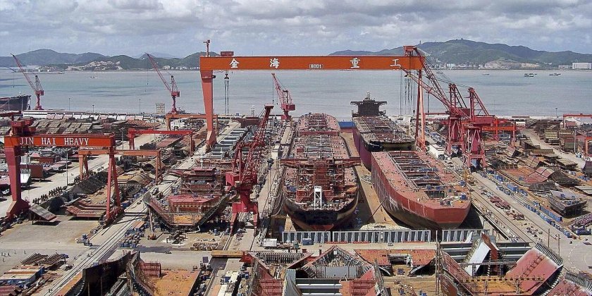 Судоверфь в Китае