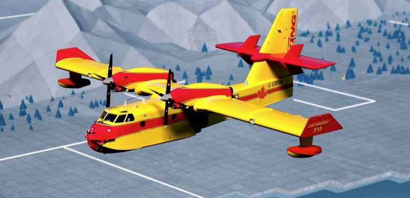 Самолету-амфибии Canadair CL-215