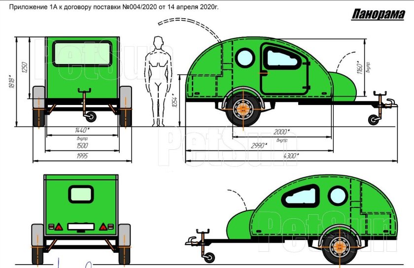 Кемпер капля чертежи
