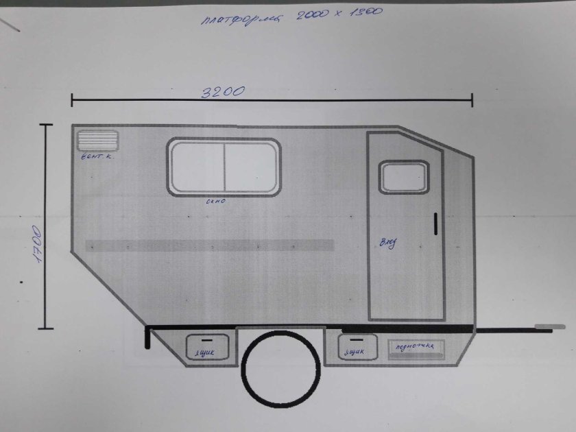 Кемпер жилой модуль прицепа