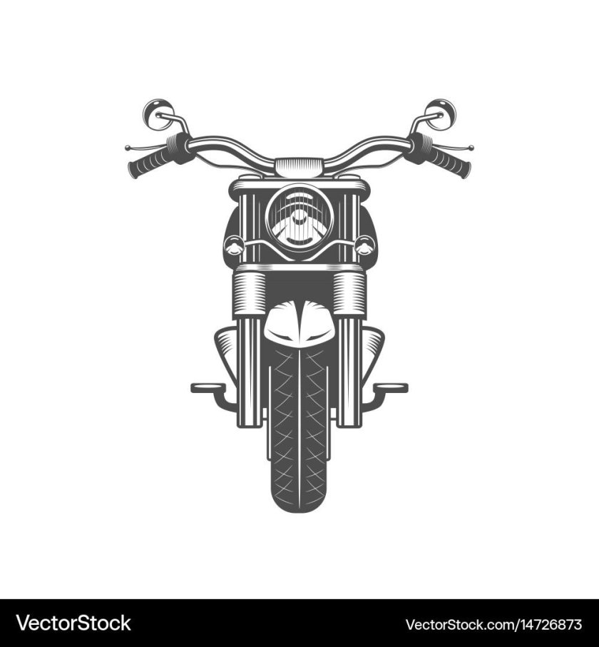 Мотоцикл спереди