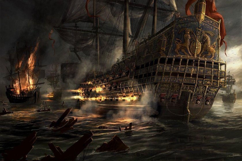 Empire total War арт корабль