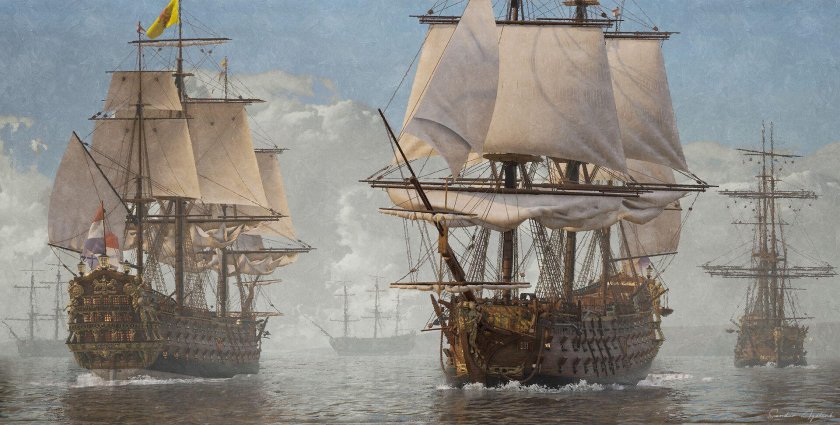 Парусные корабли 18 века