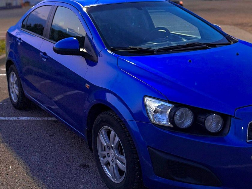 Шевроле авео т300 синий