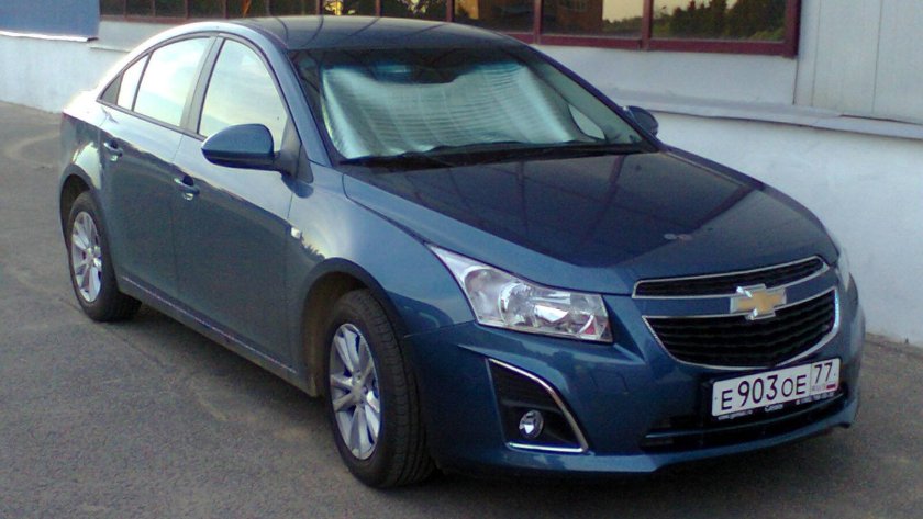 Шевроле Круз 2014 синяя