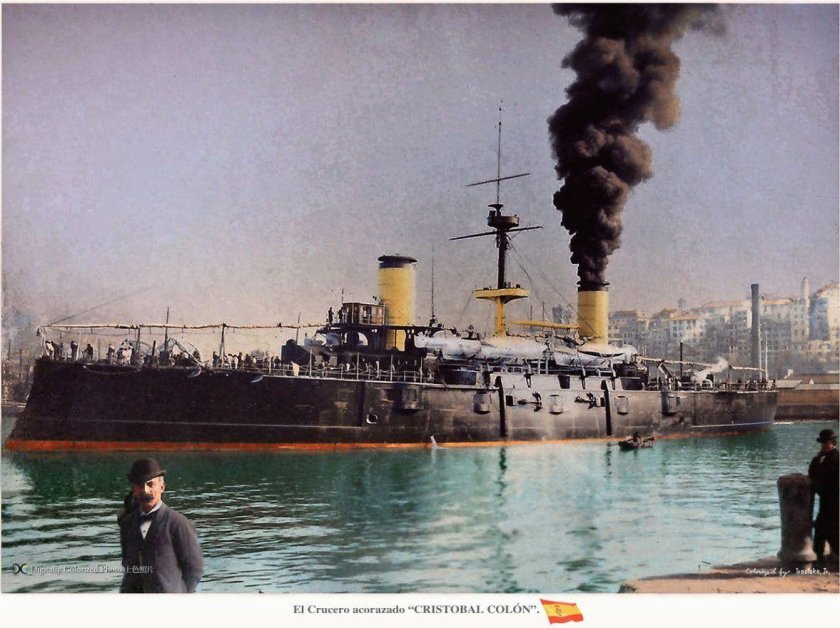 Испанский крейсер "Кристобаль колон
