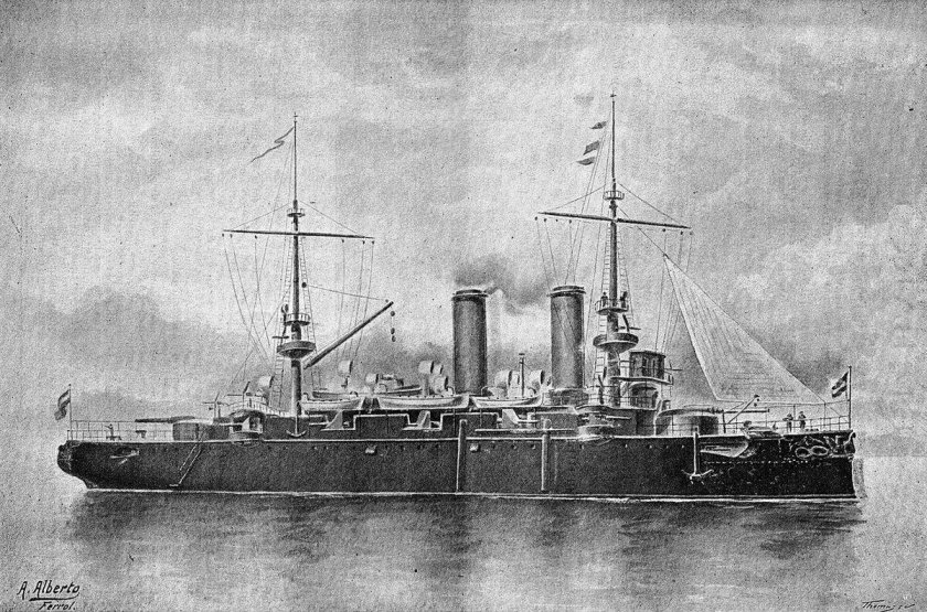 Испанский крейсер Кардинал Cisneros