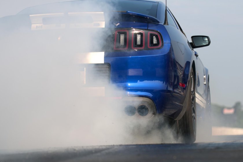 Mustang Shelby gt500 Burnout