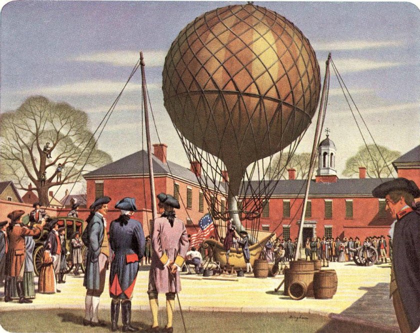 Первый аэростат братьев Монгольфье