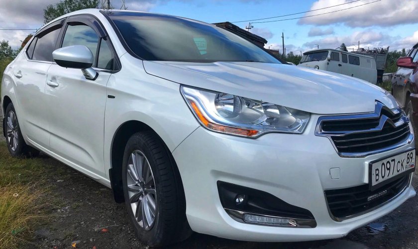 Citroen c4 перламутр белый