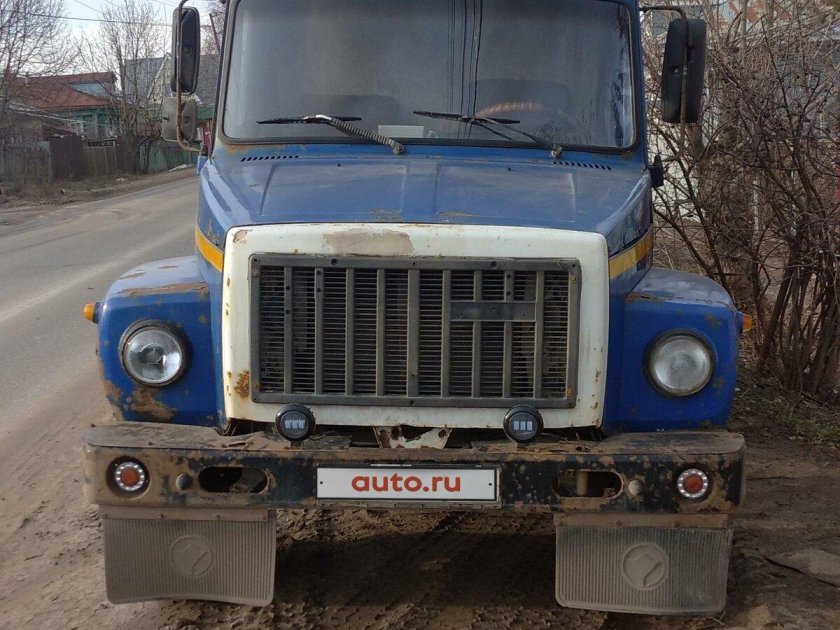 Газ 3307 самосвал голубой