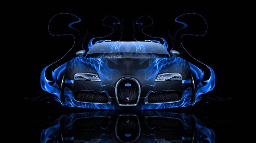 Бугатти ЧИРОН неон