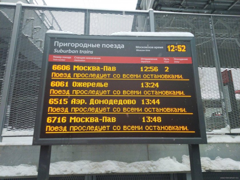 Расписание электричек