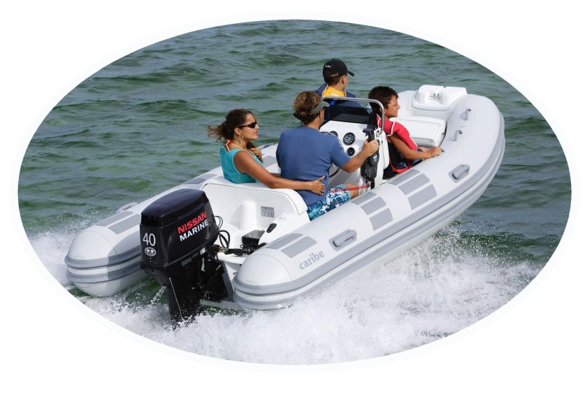 Надувная лодка с мотором