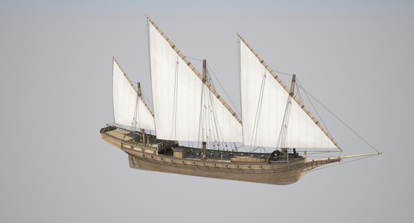 Парусный корабль шебека