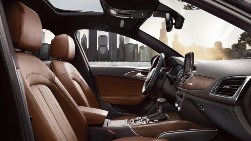 Ауди q5 коричневый салон