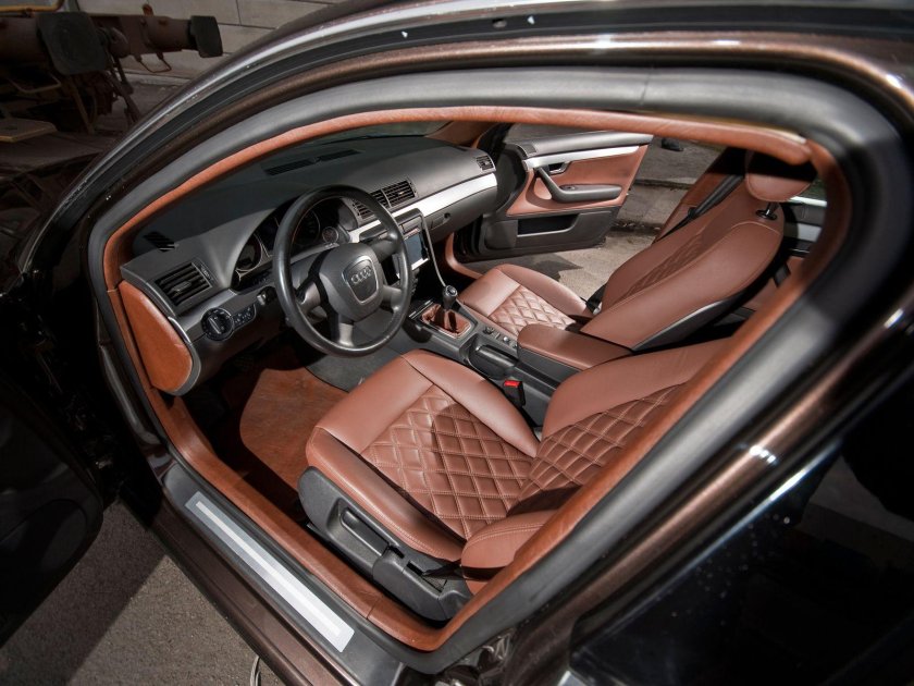 Ауди а6 с коричневым салоном