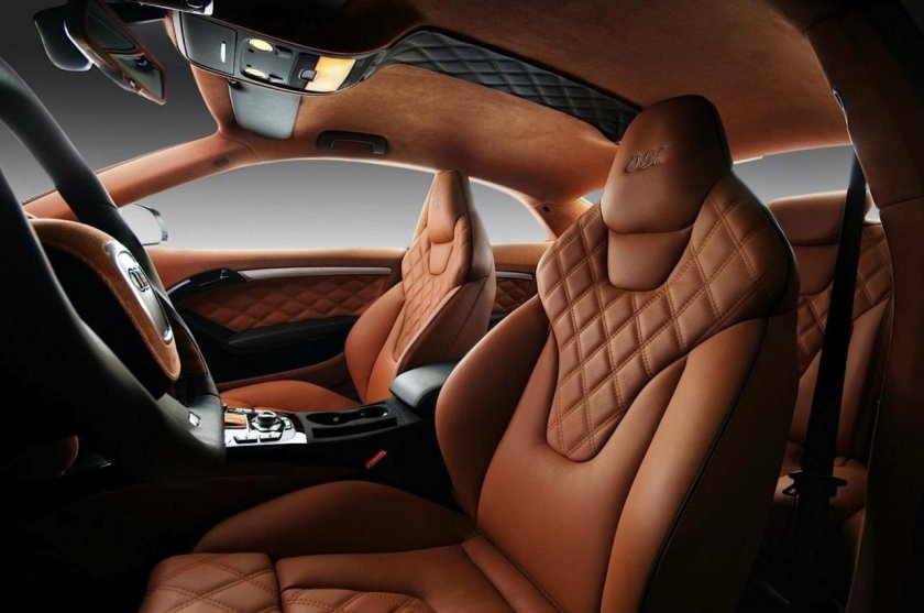 Ауди а7 коричневый салон