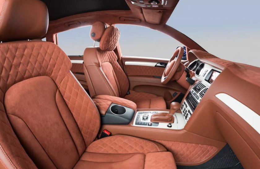 Ауди а 7 оранжевый салон