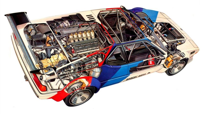 Bmw m1 cutaway