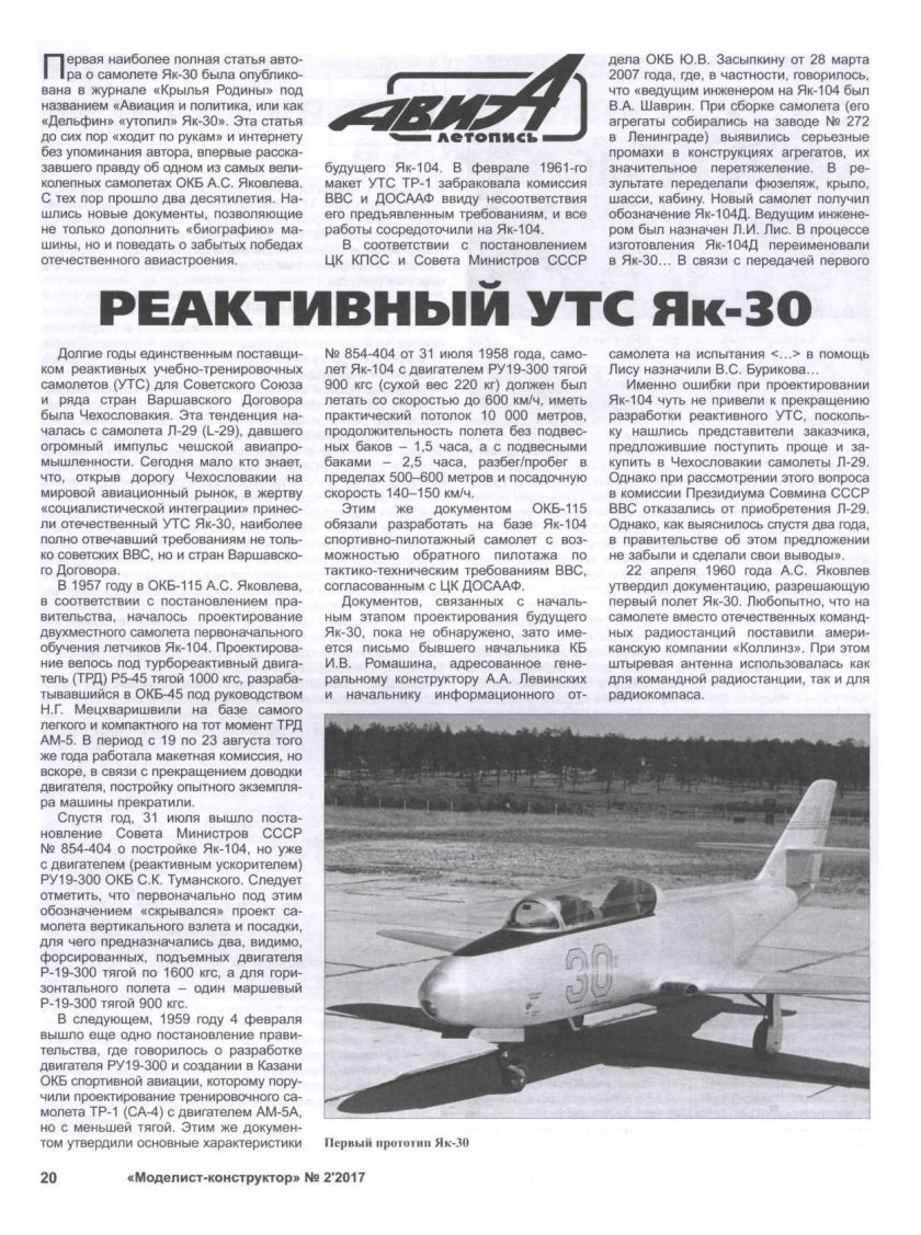 Архив журнала Крылья Родины