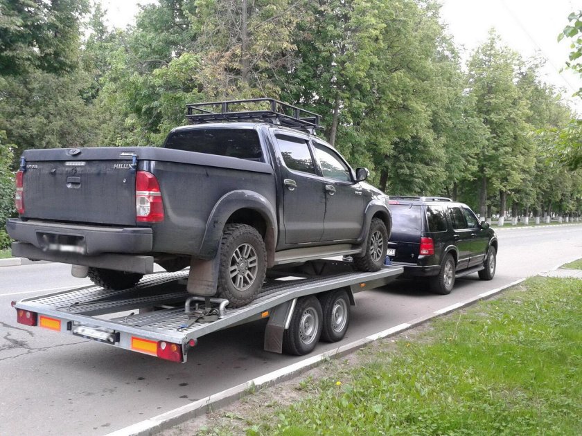 Седельный прицеп эвакуатор для l200