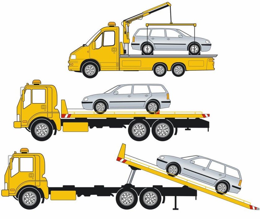 Эвакуатор вид сверху