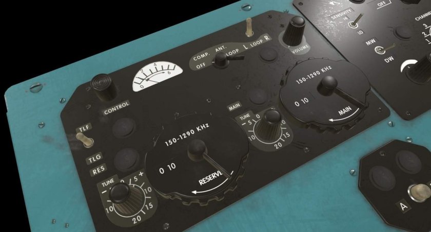 Приборная панель вертолета ми-8