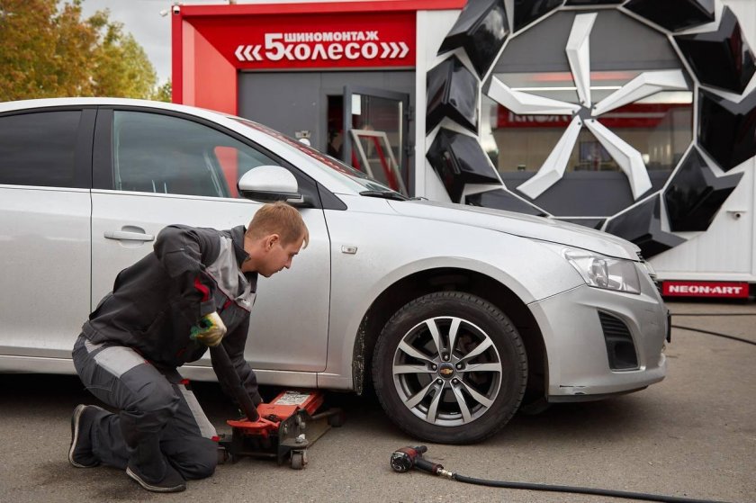 Шиномонтажник в сезон